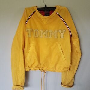 Tommy Hilfiger Yellow Tommy Girl Mesh Pullover Sweatshirt | Girls S JR Petite
